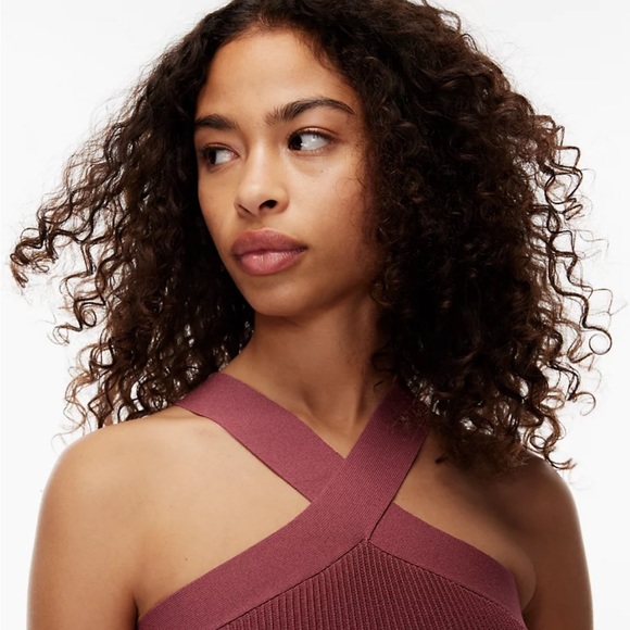 Aritzia Babaton Sculpt Criss Cross Tank Sundried Red - Small - Picture 7 of 7